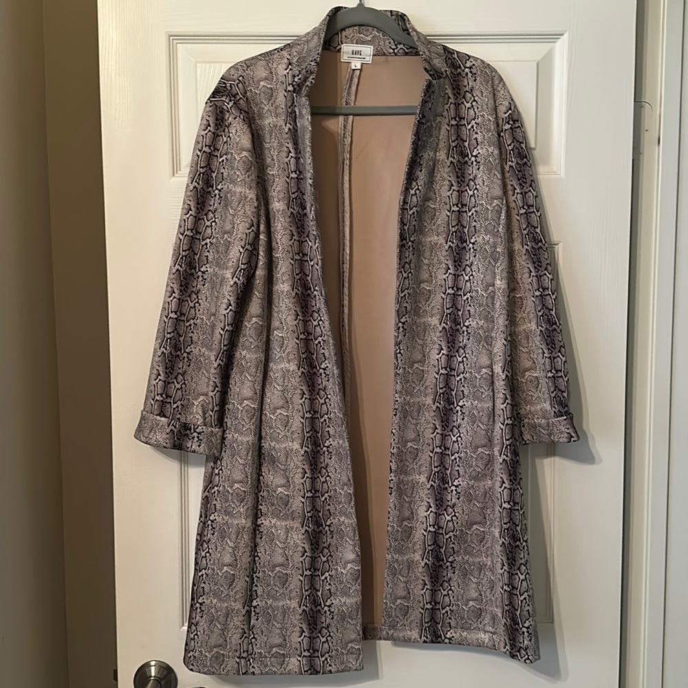Have Snakeskin Pattern long coat